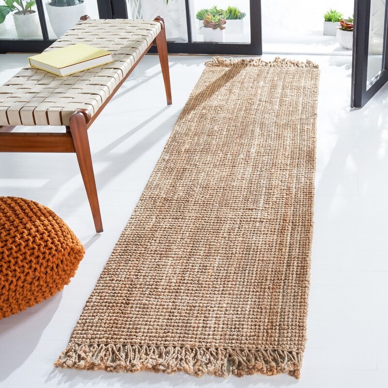 Bring in Texture with a Long Jute Rug